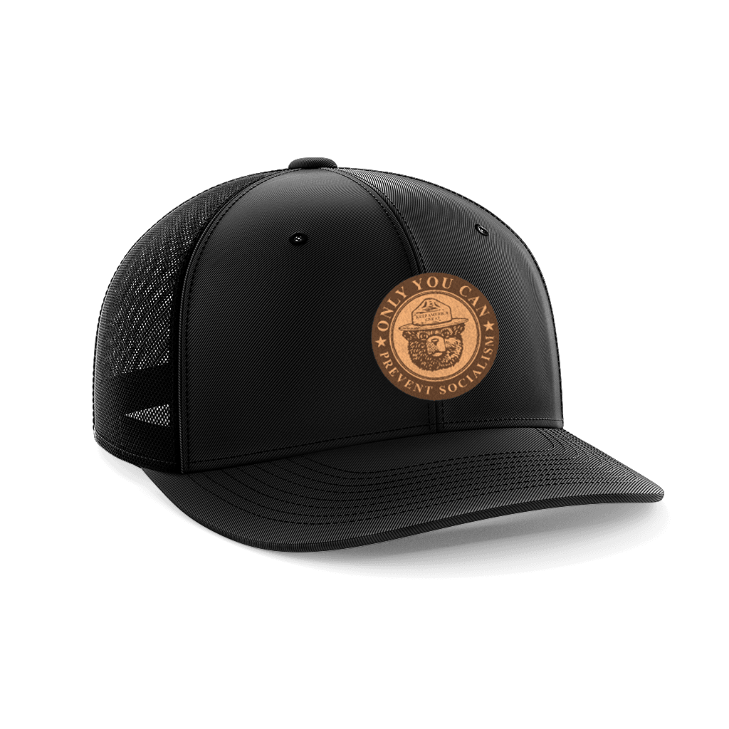 Only You Can Prevent Socialism Leather Patch Hat - Greater Half