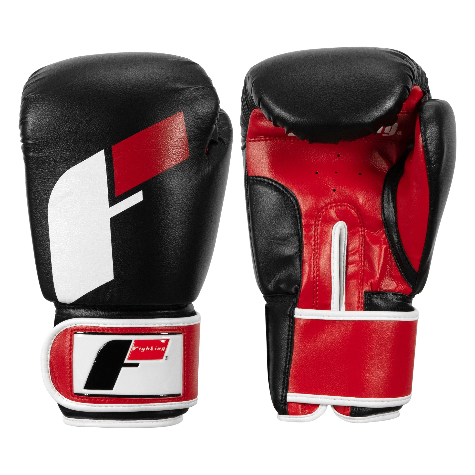 color:black/red/white::Fighting Big Logo Boxing Gloves main view