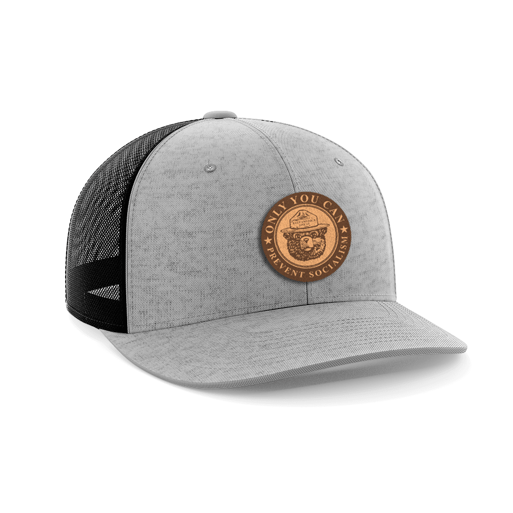 Only You Can Prevent Socialism Leather Patch Hat - Greater Half