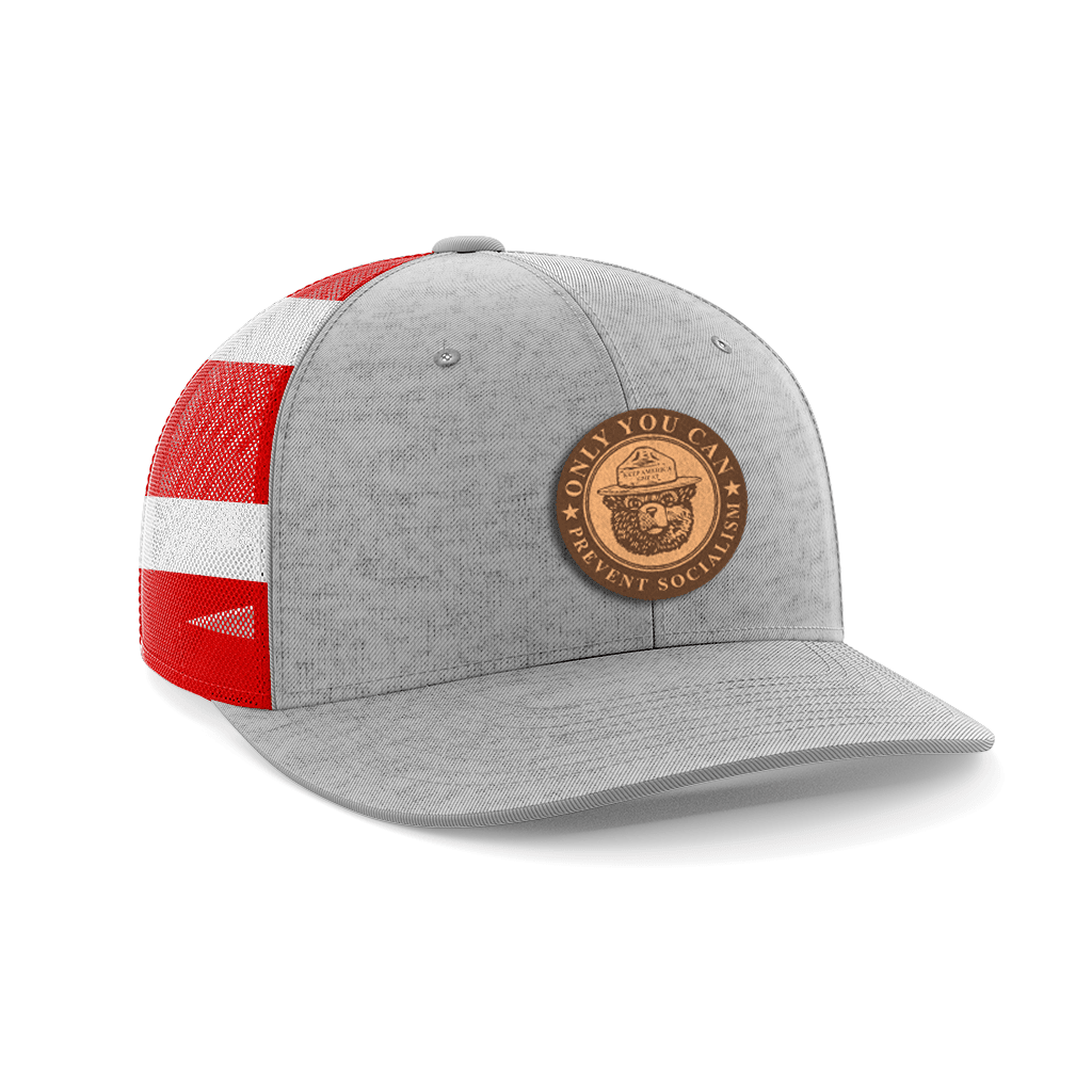 Only You Can Prevent Socialism Leather Patch Hat - Greater Half