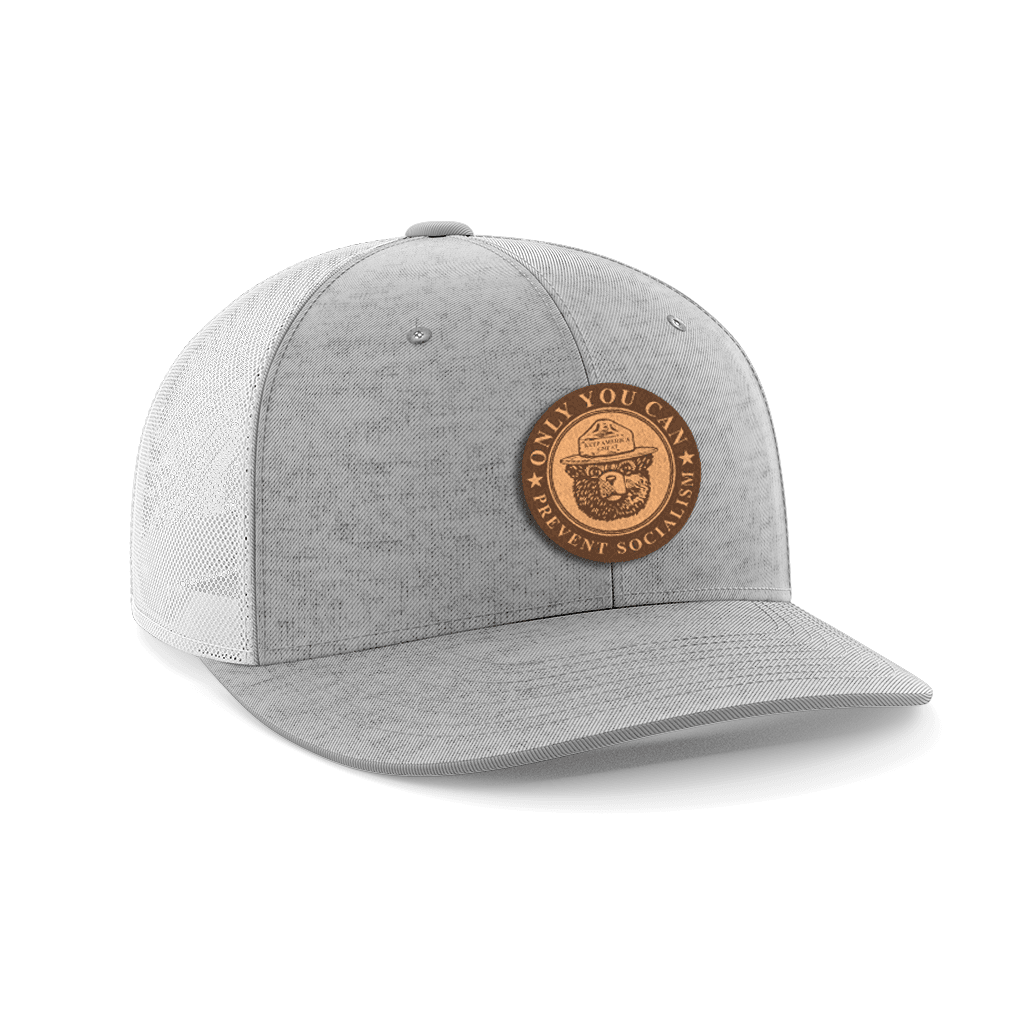 Only You Can Prevent Socialism Leather Patch Hat - Greater Half