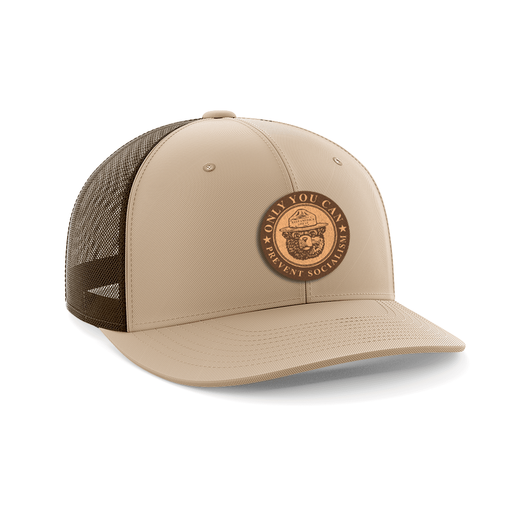 Only You Can Prevent Socialism Leather Patch Hat - Greater Half