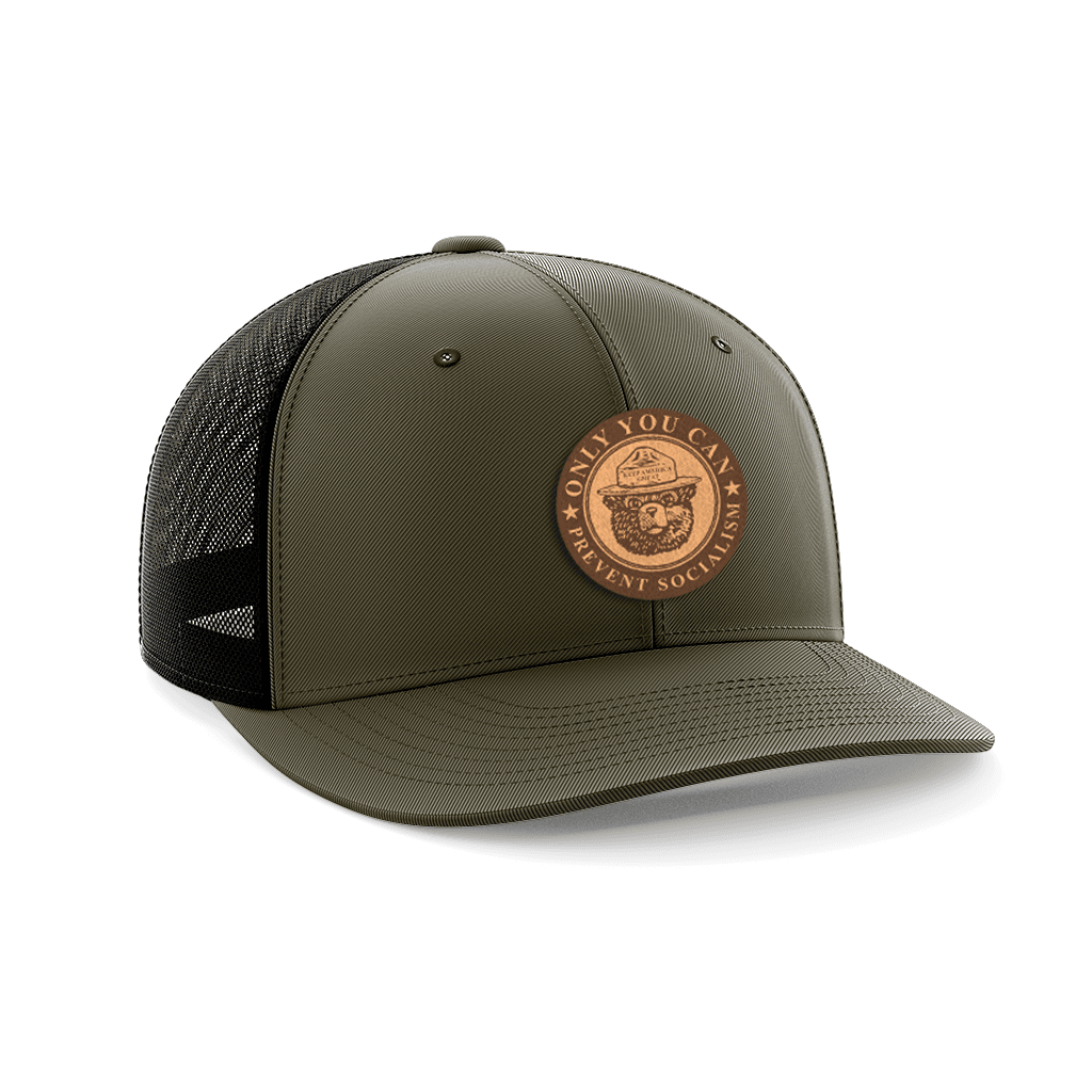 Only You Can Prevent Socialism Leather Patch Hat - Greater Half