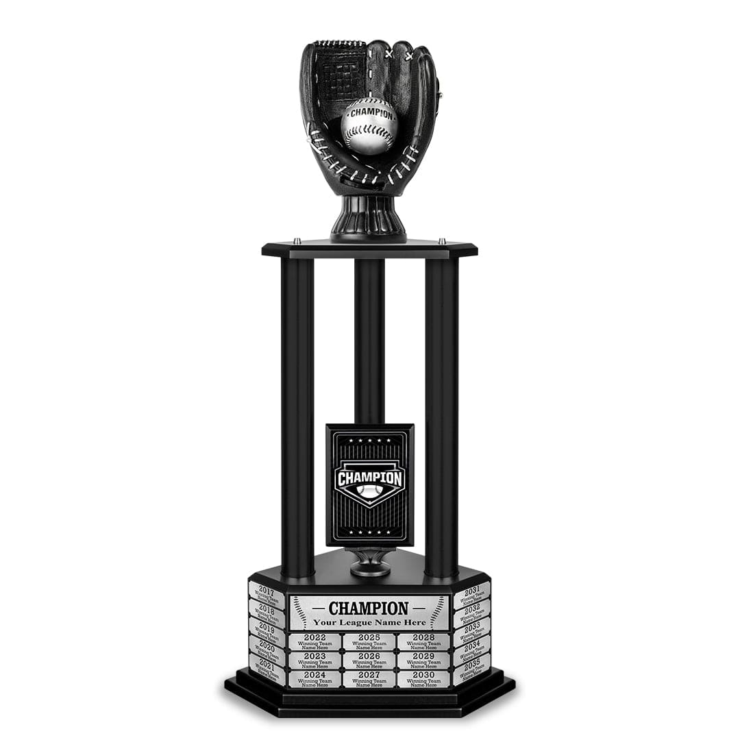TrophySmack 26-36” Black Baseball Trophy