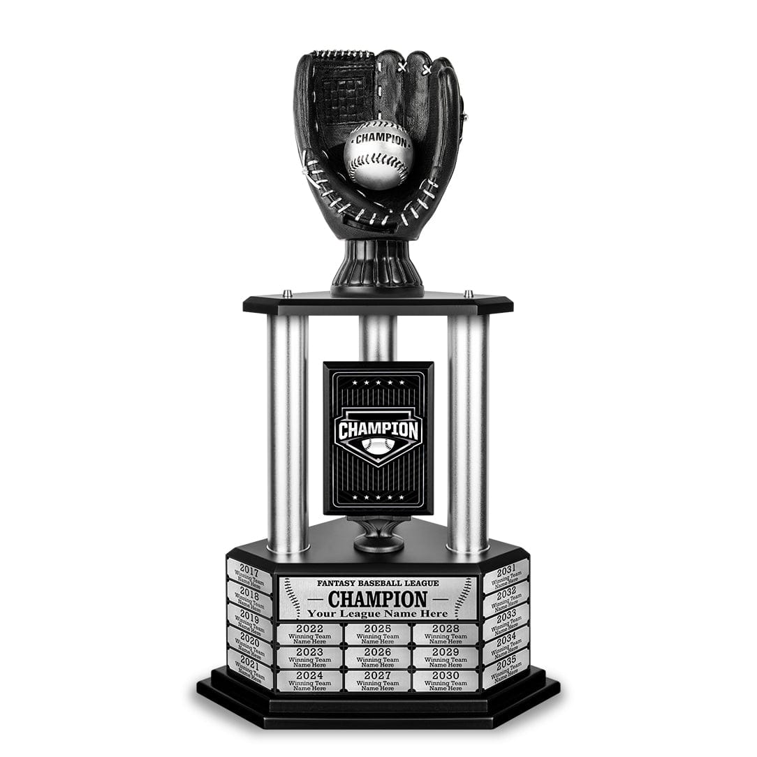 26-36 Inch Black Baseball Trophy by TrophySmack