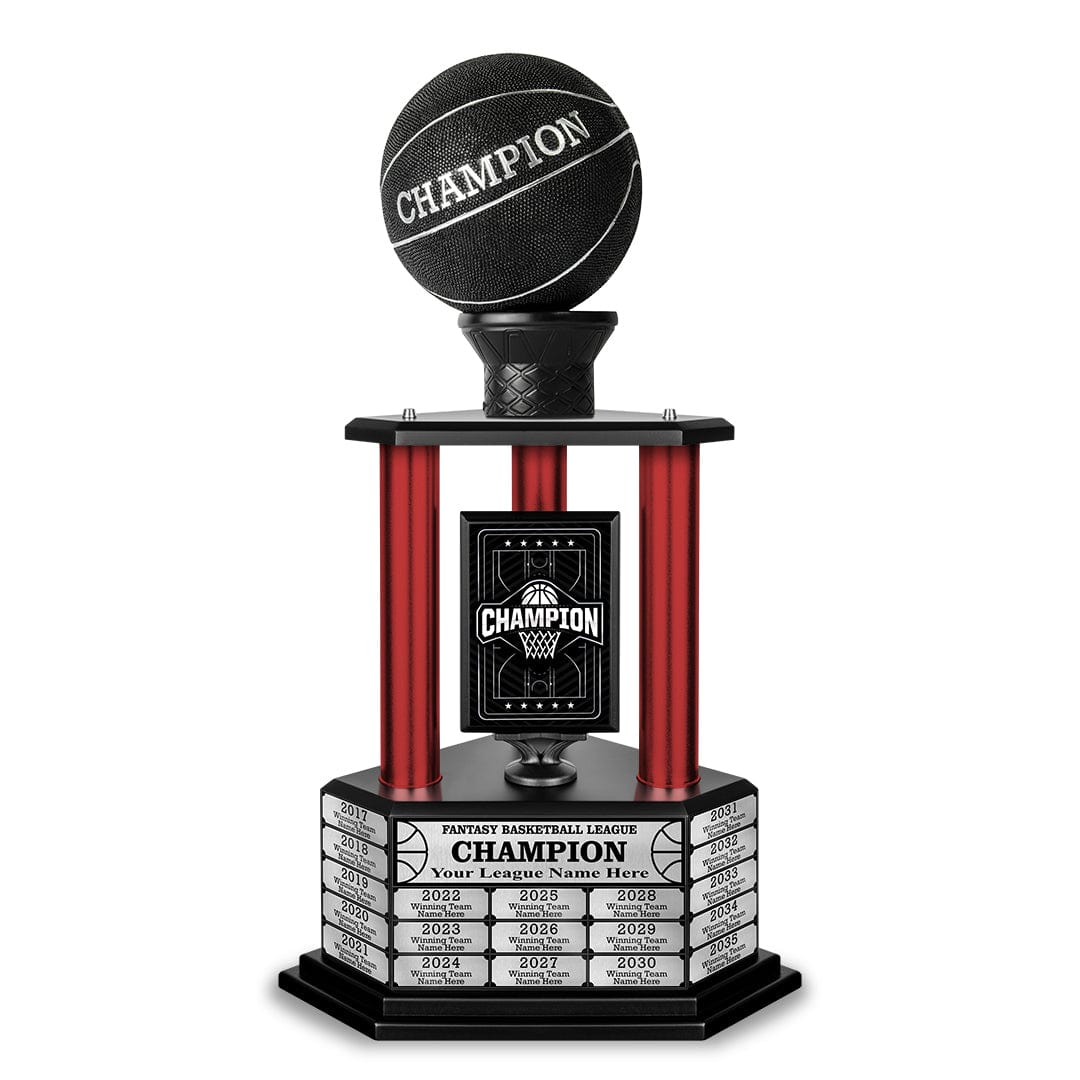 TrophySmack 26-36” Black Basketball Trophy