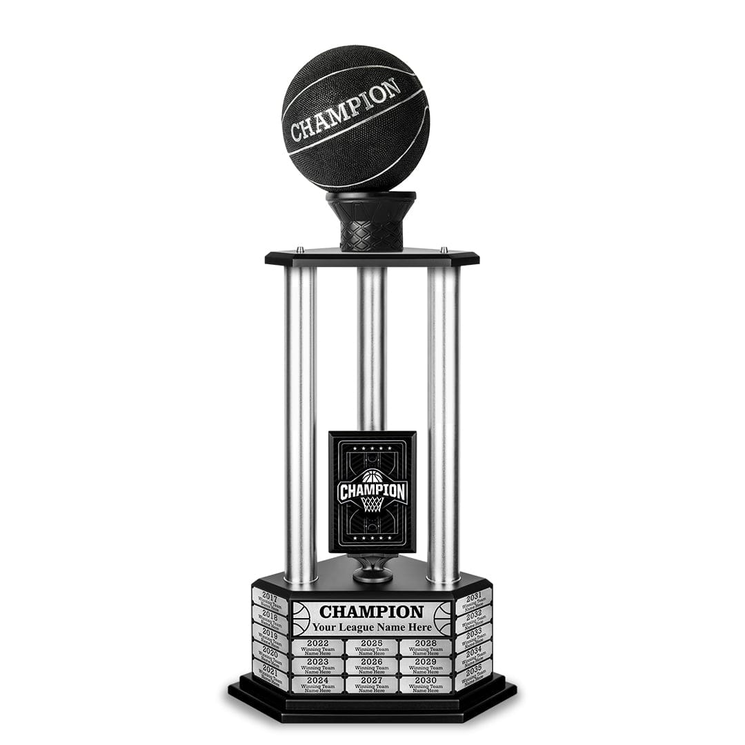 TrophySmack 26-36” Black Basketball Trophy
