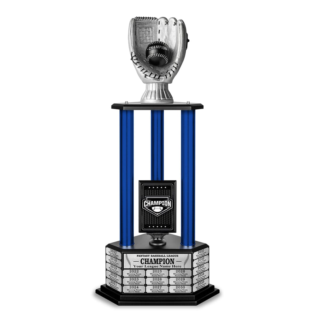 TrophySmack 26-36” Silver Baseball Trophy