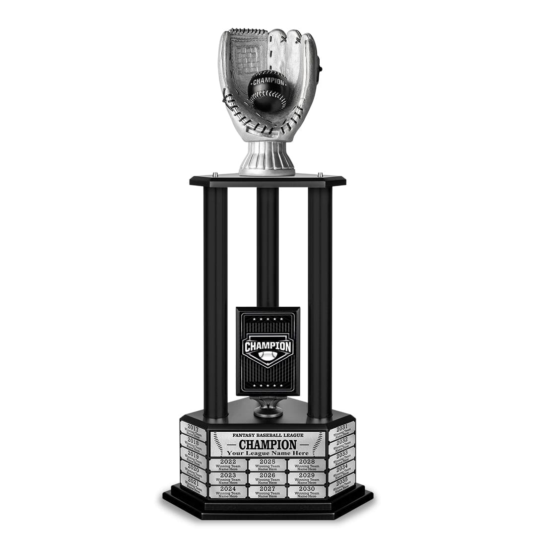 TrophySmack 26-36” Silver Baseball Trophy