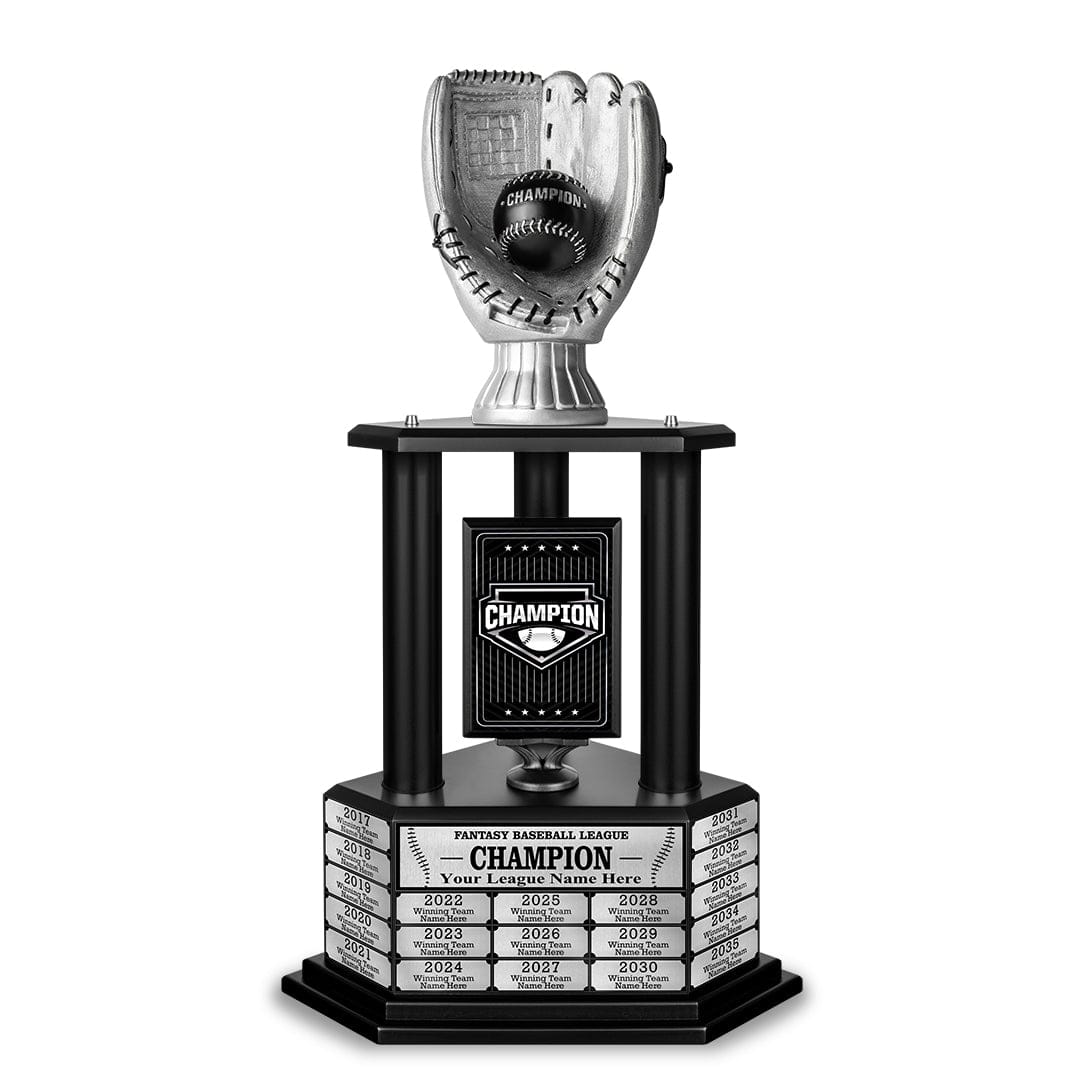 TrophySmack 26-36” Silver Baseball Trophy