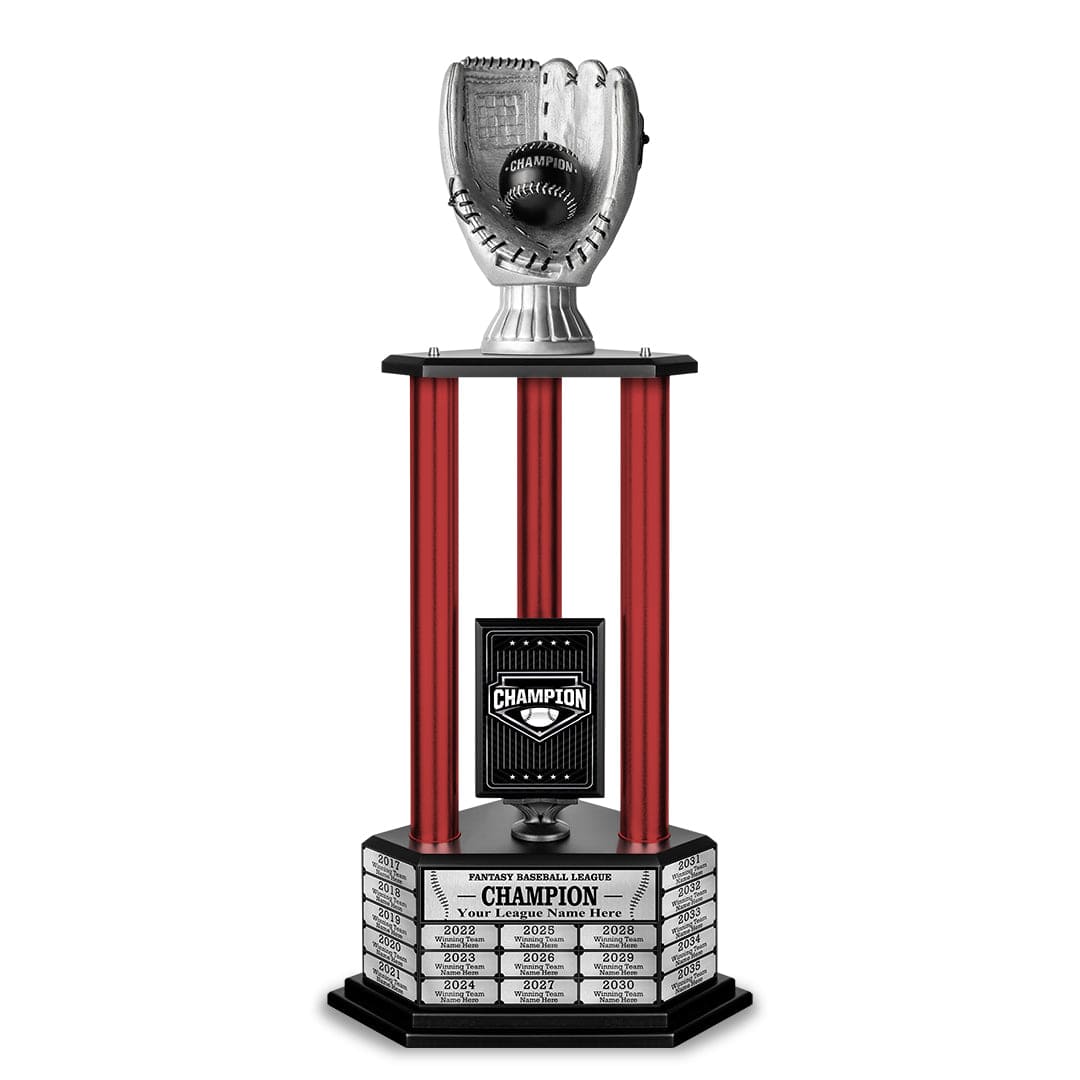 TrophySmack 26-36” Silver Baseball Trophy