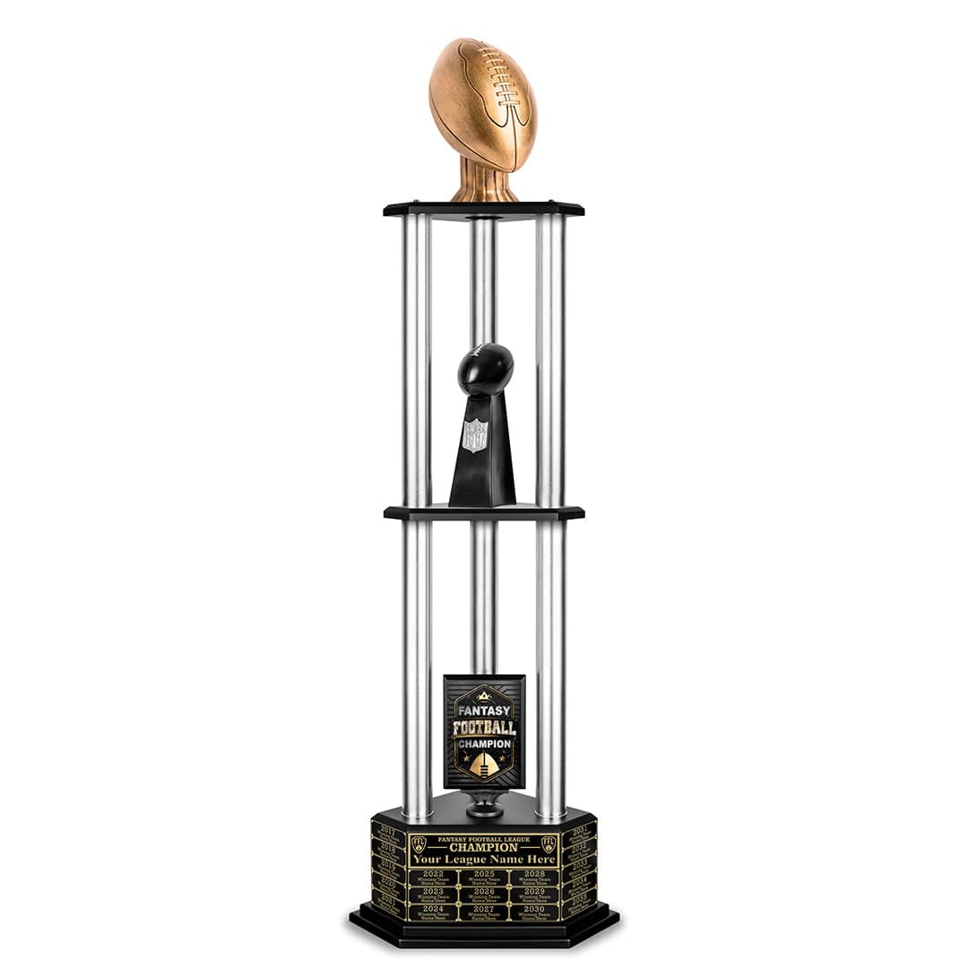 TrophySmack 26-56” Antique Gold Football Championship Trophy