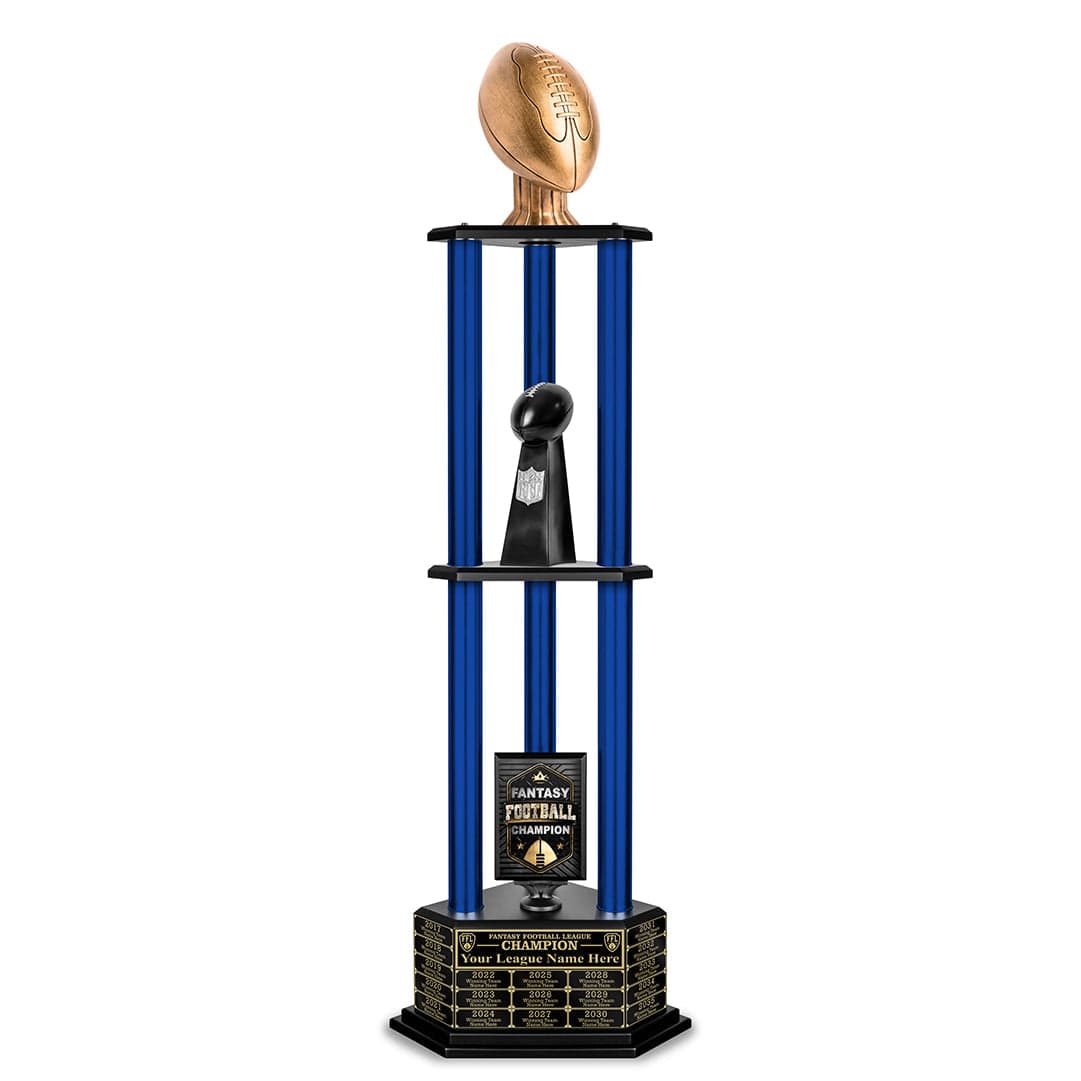TrophySmack 26-56” Antique Gold Football Championship Trophy