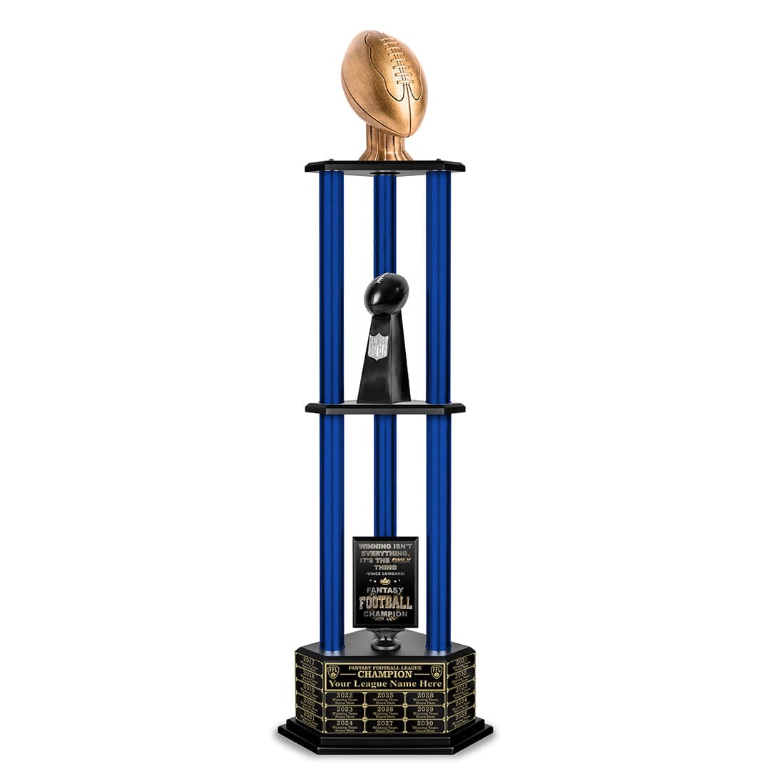 TrophySmack 26-56” Antique Gold Football Championship Trophy