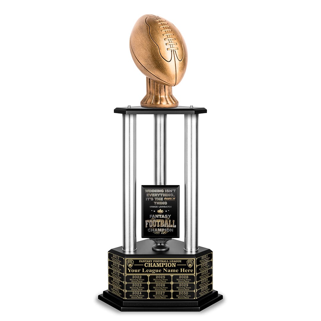 TrophySmack 26-56” Antique Gold Football Championship Trophy