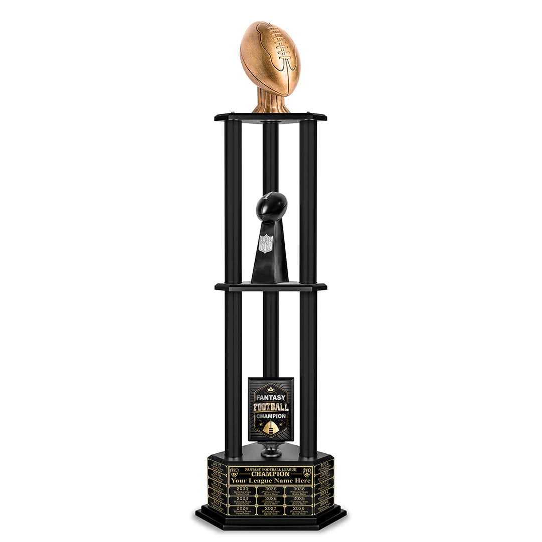 TrophySmack 26-56” Antique Gold Football Championship Trophy