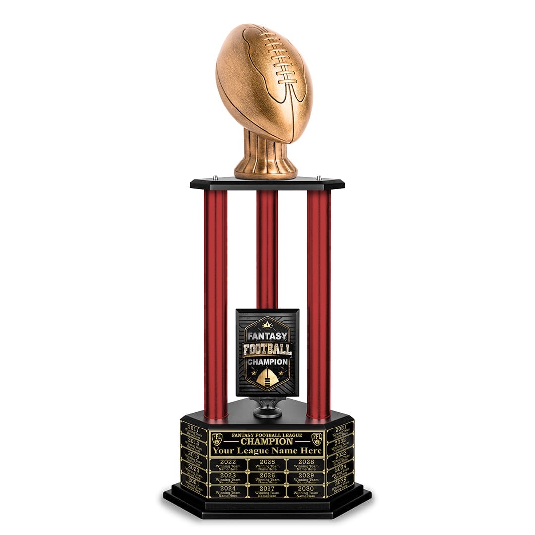 TrophySmack 26-56” Antique Gold Football Championship Trophy