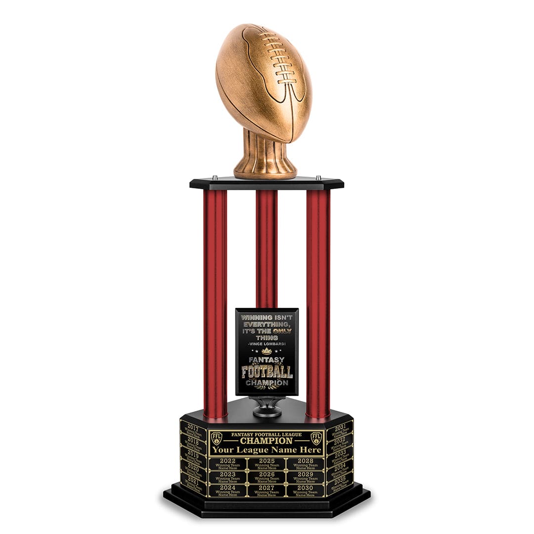 TrophySmack 26-56” Antique Gold Football Championship Trophy