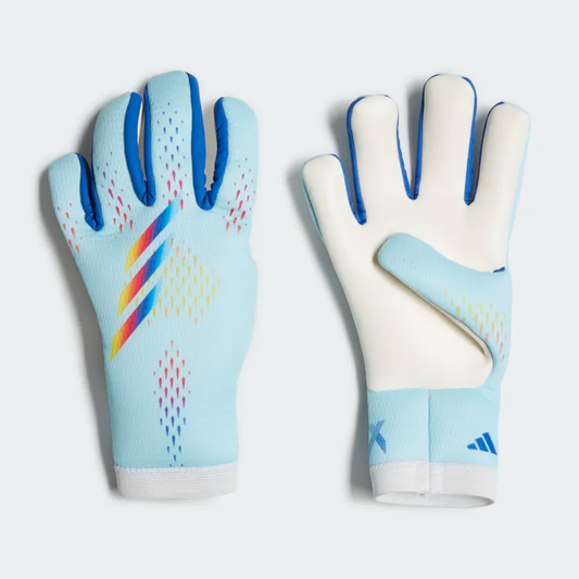 Adidas JR X Speedportal Training Gloves-Clear Aqua / Solar Red / Power Blue