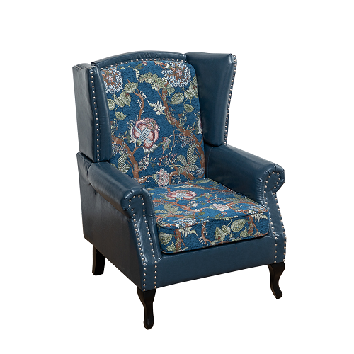 Accent Chair Mid Century Arm Chair Modern Upholstered Fabric High Back Armchair