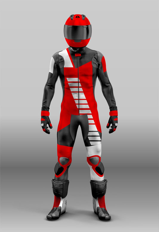 All Custom Sizes Leather Motorcycle Racing Suit with CE Armour