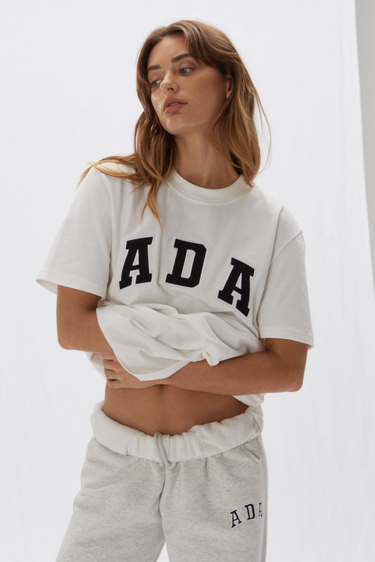 ADA Short Sleeve Oversized T-shirt - White/Black