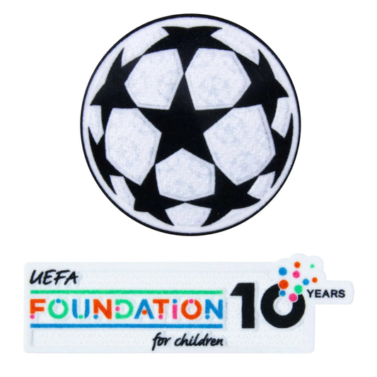 2025- UCL Starball +10th Anniversary UEFA Foundation Patch Set (Youth)