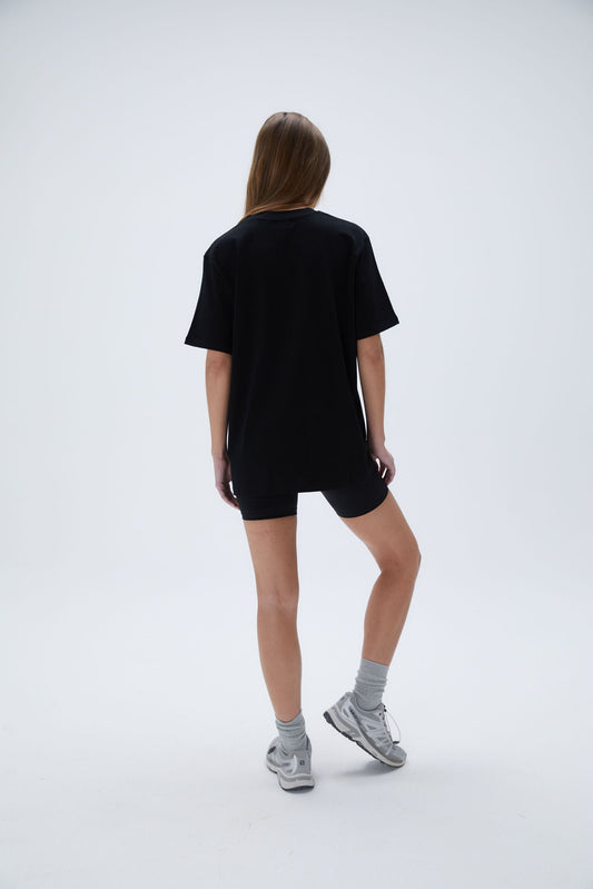ADA Short Sleeve Oversized T-shirt - Black/White