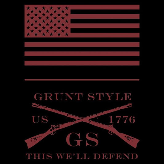 1776 Flag Full-Zip Hoodie - Black