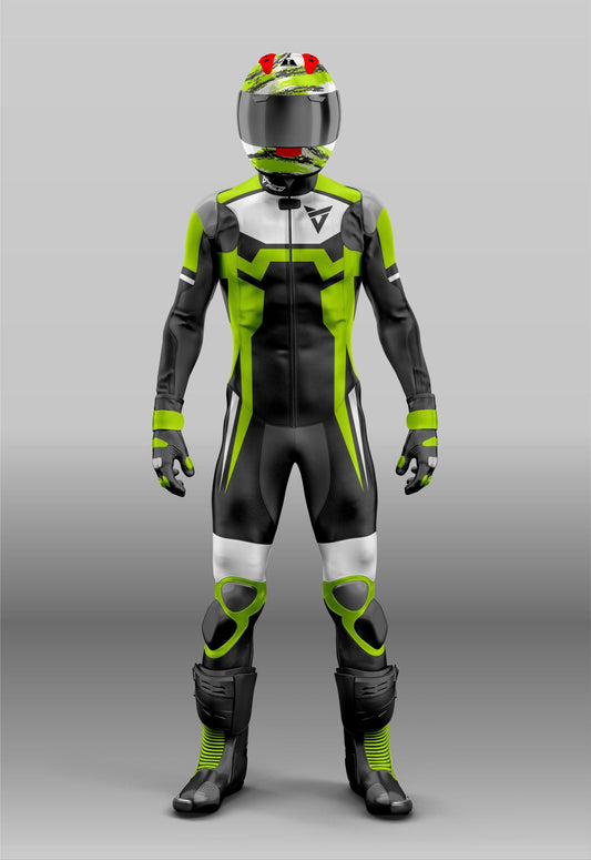 1 Piece and 2 Piece Customised Motorbike - Motorcycle Suits by Milo Racing - Made with Top-Quality Cowhide Leather