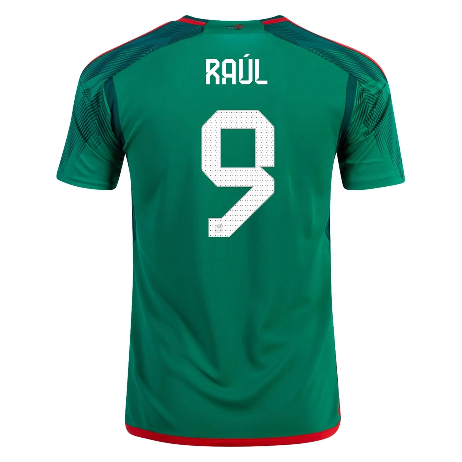 adidas 2022-23 Mexico Home Jersey - Green-Red (Raul)