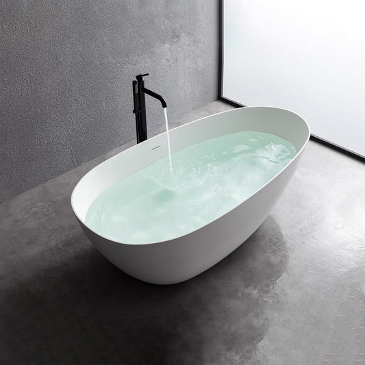 67inch   artificial stone solid surface freestanding bathroom adult bathtub