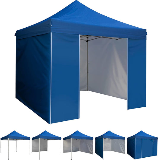 10' x 10' Pop Up Removable Sidewall Canopy Tent-Waterproof with Rolling Storage Bag