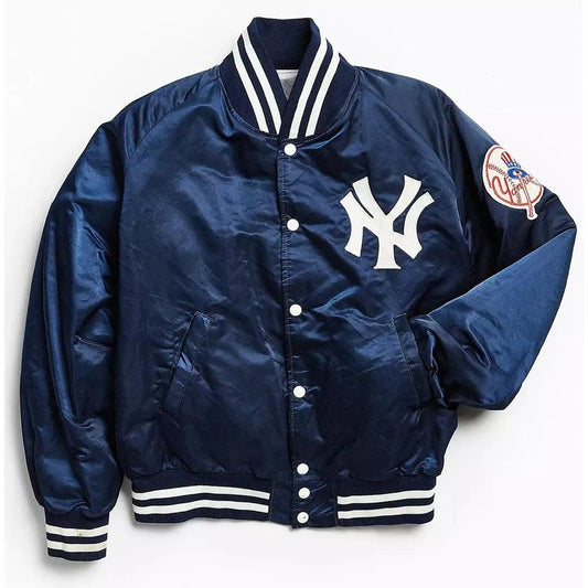 90s New York Yankees Bomber Jacket - Classic MLB Retro Style