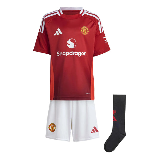 adidas 2024-25 Manchester United Kids' Home Mini Kit