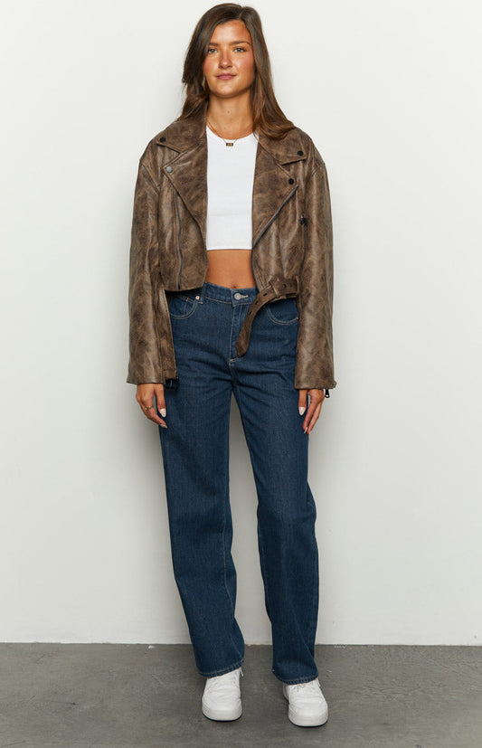 Abrand Kaley Slouch Blue Denim Jeans