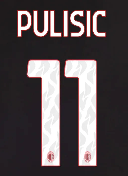 AC Milan 2025/26 Home PULISIC #11 Youth Official Name Set