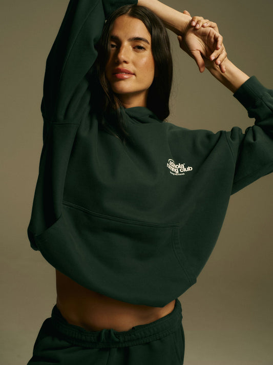 Adanola Running Oversized Hoodie - Pine Green