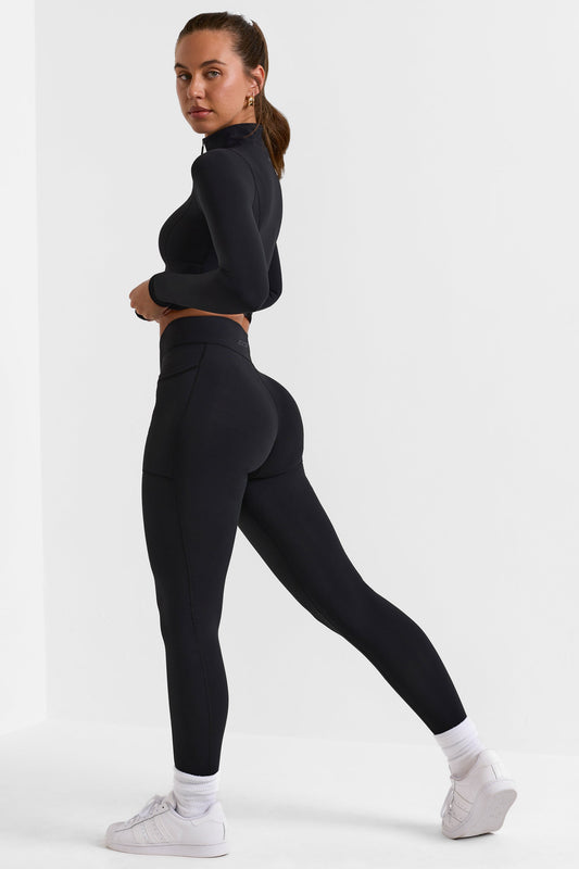 Advantage - Full Length Leggings with Pockets in Black