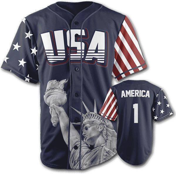 USA Liberty Baseball Jersey - Greater Half