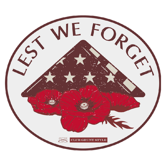 2024 May Club Sticker - Lest We Forget