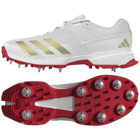 ADIDAS adiZERO 22YDS CRICKET SPIKE GOLD