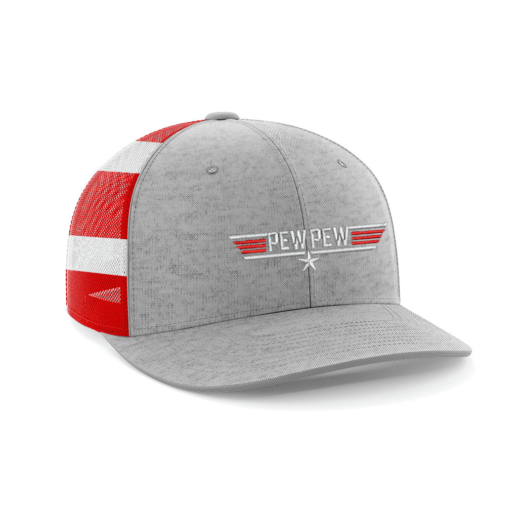 Pew Pew Embroidered Trucker Hat - Greater Half