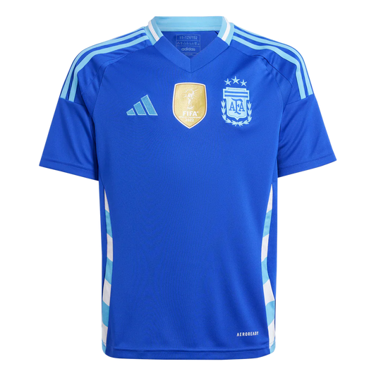 Adidas Youth Argentina Away Stadium Jersey 2024