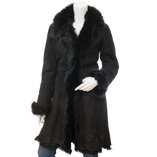 WOMEN'S TOSCANA SHEARLING IN BLACK: ARLINGTON