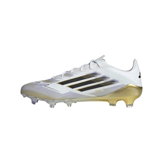 Adidas F50 Elite FG/MG-Cloud White / Core Black / Gold Metallic