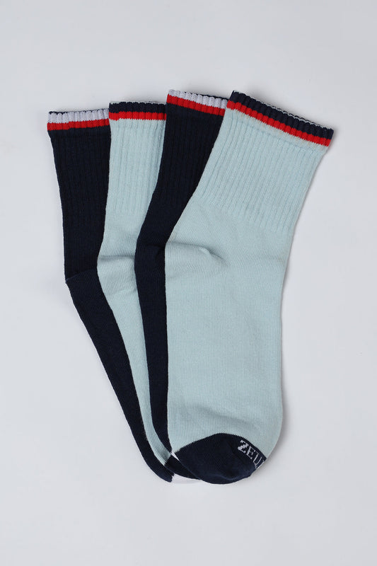 Quarter Crew Socks - C006