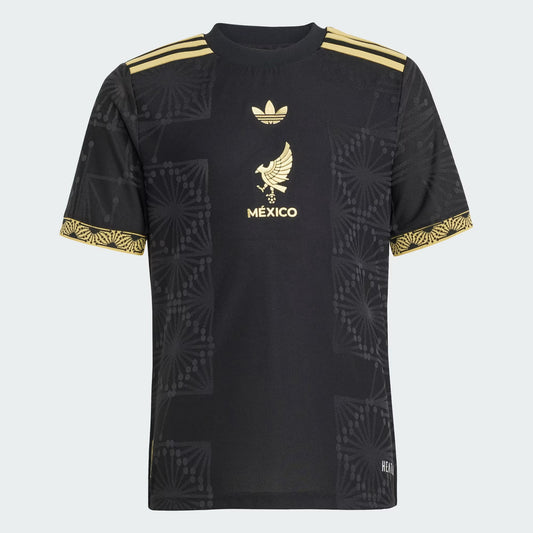 Adidas Youth Mexico FMF Authentic Jersey 2025- Black/Gold