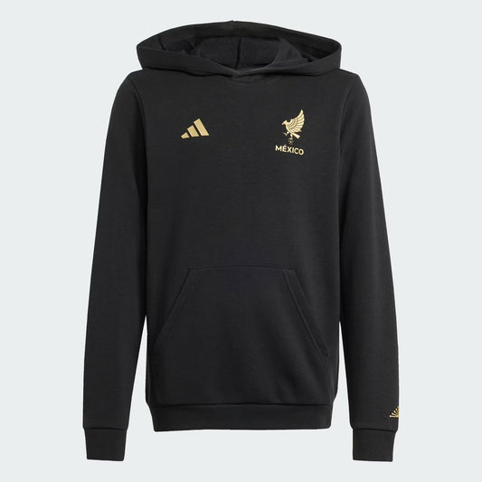 Adidas Youth Mexico FMF DNA Hoodie-Black/Gold