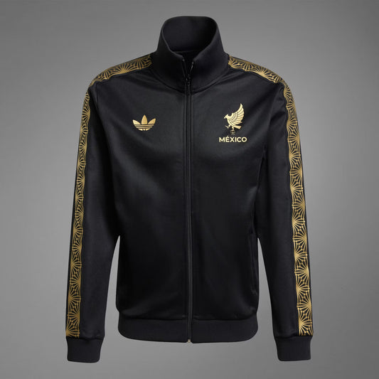 Adidas Mexico FMF Track Top Jacket-Black/Gold